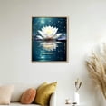 thumbnail image 3 of Nawypu Large floral canvas wall art, lotus flower canvas print, zen wall art for spiritual meditation yoga room Framed, 3 of 4