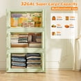 thumbnail image 3 of EnHomee Storage Bins with Lids Stackable Storage 32.4 Gal, 3 Packs, 3 of 13