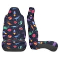 thumbnail image 3 of Pofeuu Space Dinosaur Print Automotive Car Seat Covers Flat Cloth Full Set Seat Covers,Car Seat Covers front seats for Cars Trucks and SUVs(Two packs), 3 of 7