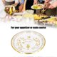 thumbnail image 3 of 10pcs Paper Plate Round Cut Proof Microwave Safe Disposable Food Trays for Party Picnic, 3 of 4