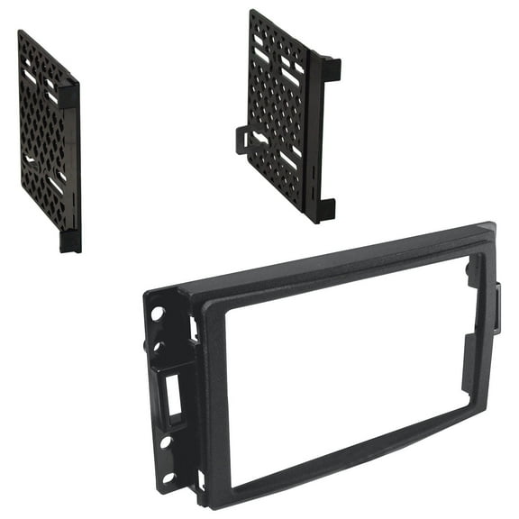 American International GMK382 Dash Installation Kit for 2005-2013 Buick Chevrolet Hummer Pontiac Saturn, Double DIN & Single DIN Radio Mount