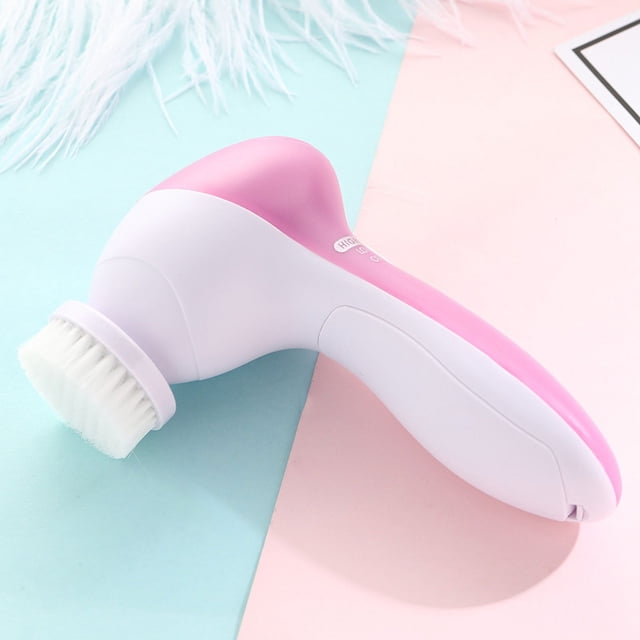 Limpiador facial eléctrico cinco en uno Limpiador facial Limpiador facial de masaje doméstico Limpiador facial eléctrico Cepillo cosmético