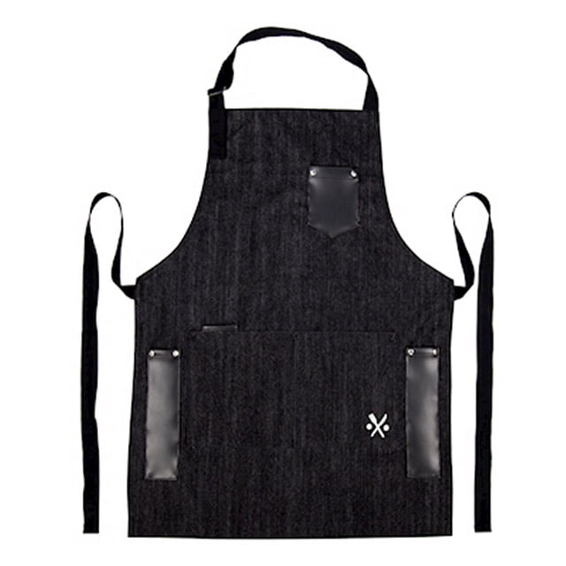 mandil profesional de 86 x 56 cm negro i-cover