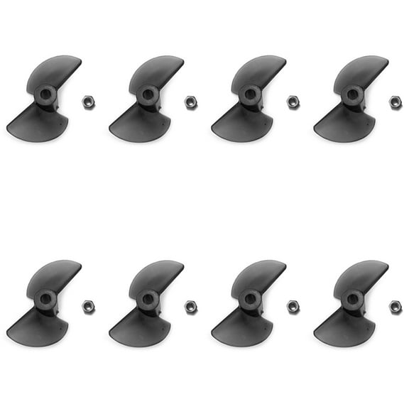 8Pcs FT012-9 Rudder Tail Propeller 2 Blades Propeller for FT012 2.4G Brushless RC Boat Spare Parts Accessories