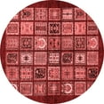 thumbnail image 1 of Ahgly Company Indoor Round Southwestern Red Country Area Rugs, 6' Round, 1 of 4
