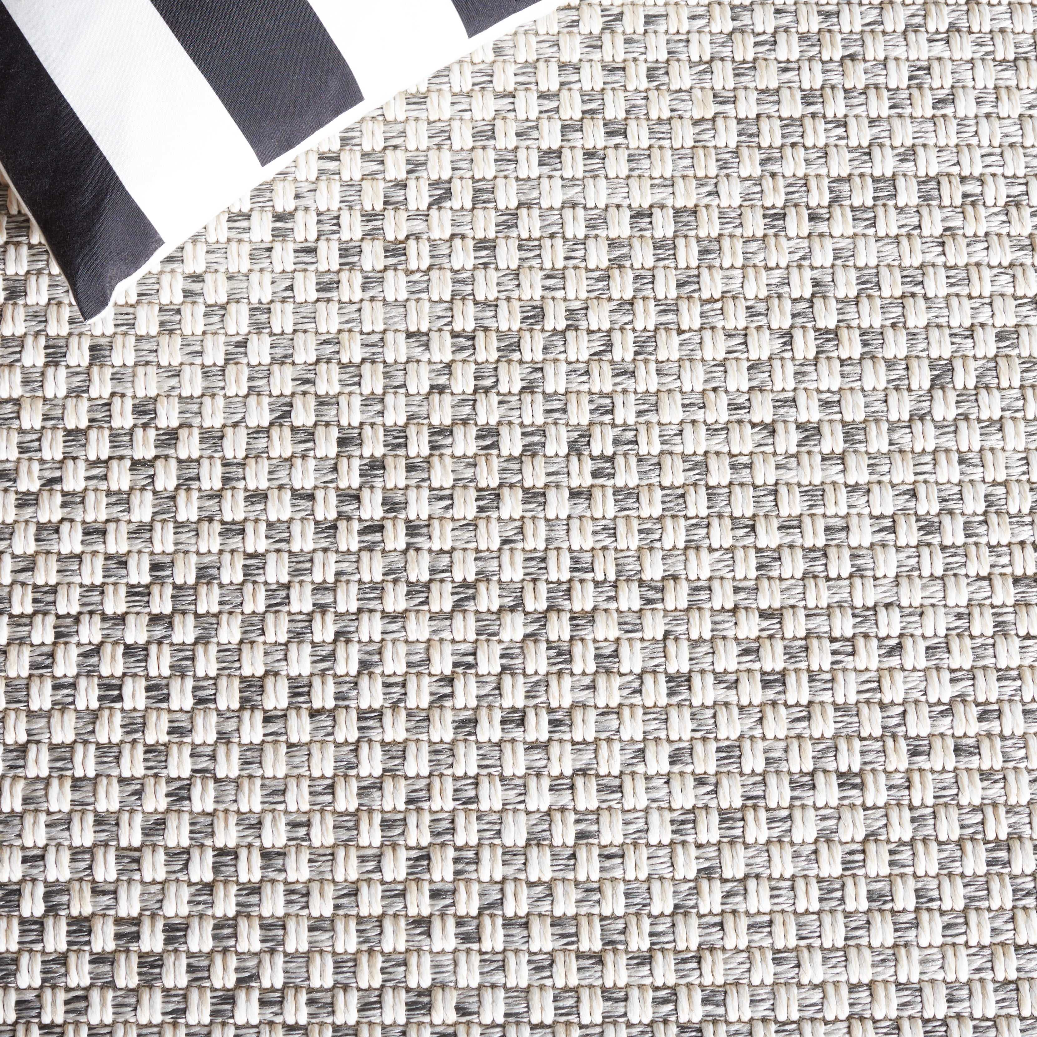 SAFAVIEH Sisal All-Weather Delroy Solid Indoor/Outdoor Runner Rug, Grey/Ivory, 2'2" x 8'