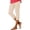 Beige(Zipper), variant on Womens Capri Leggings with Pockets Summer High Waisted Capri Pants Yoga Gym Workout Pants Gray L