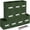 Dark Green-11", variant on 11" Brown Fabric Storage Cube Bin Set of 10