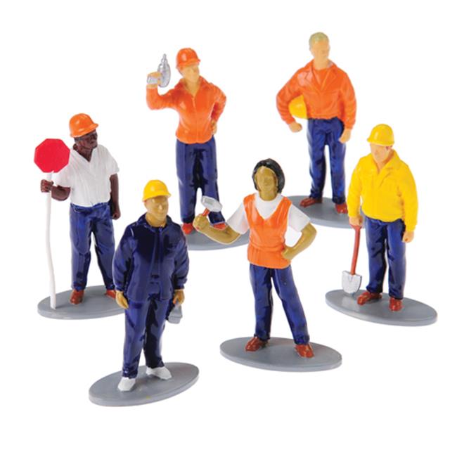 construction worker figurines