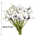 thumbnail image 2 of Paquete de flores artificiales Flor de simulación Adorno de mesa de oficina en casa Decoración floral falsa, Negro 20 piezas Advancent HA8913-04B, 2 of 6