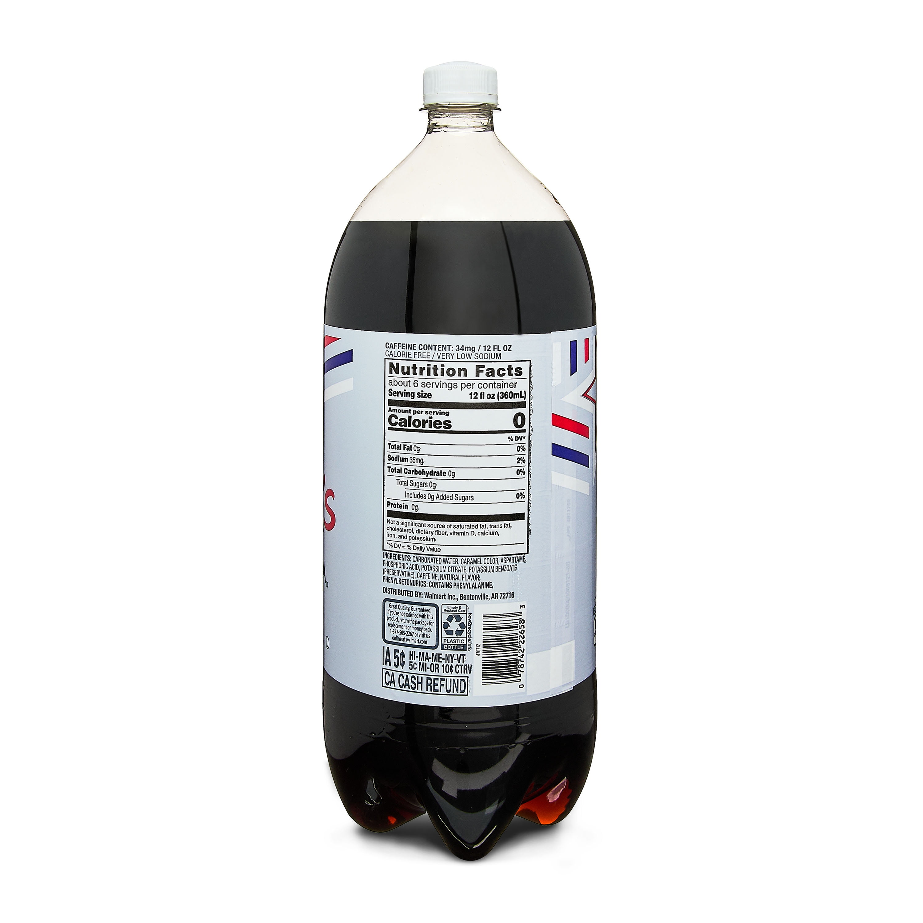 (6 pack) Sam's Cola Diet Soda, 2 Liter Bottle
