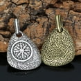 thumbnail image 2 of European And American Retro Logo Full Meter Compass Viking Pendant Necklace, 2 of 2