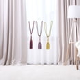 thumbnail image 7 of Uxcell Polyester Fiber 2 Pack Handmade Crystal Curtain Tiebacks for Home Office Decorative Gray, 7 of 7