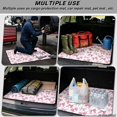 thumbnail image 3 of FOR U DESIGNS Pink Bow Heart Star Print Car Trunk Mat Heavy Duty Non-Slip Cargo Liner All Weather Dustproof Durable Rear Trunk Protection for Most Car Models, 3 of 7