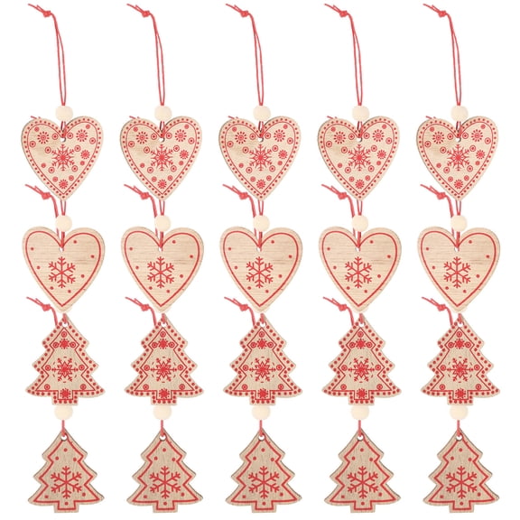 LOLIPPYY 20 Pieces Valentine's Day Wood Craft Decorations, Table Centerpieces and Hanging Wood Pieces for Home Decor