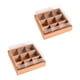 thumbnail image 1 of Cajas de panadería, cajas de embutidos, inserción de rejilla, contenedores cuadrados para comida, recipientes para postres para fiesta, Mini pasteles 9 Inserción de cuadrícula, 1 of 8