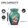 thumbnail image 3 of Yatskia Sparrow Little Cremation Urn for Ashes Adult Male, Memorial Burial Urn for Human Ash, Decorative Funeral Urns for Human Ashes Adult Female, (Classic 10 Inch and 3 Inch), 3 of 8