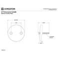 thumbnail image 2 of Kingston Brass DTT102 Round Bathtub Overflow Plate in Polished Brass, 2 of 3