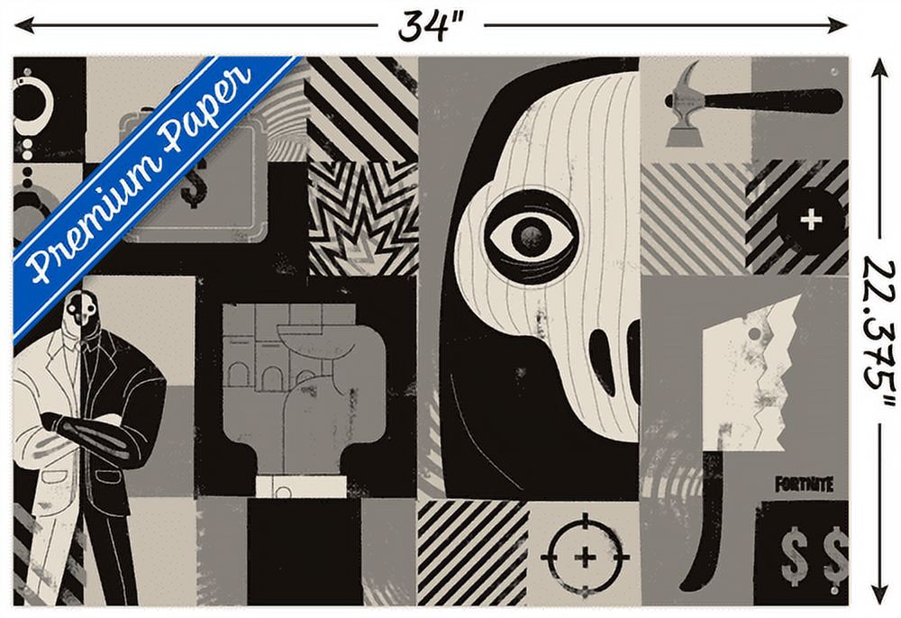 Fortnite - Henchman Wall Poster with Push Pins, 22.375" x 34"