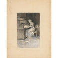 thumbnail image 2 of Willem Wenckebach 15x18 Black Ornate Wood Framed Double Matted Museum Art Print Titled - Writing Woman (1870 - 1937), 2 of 5