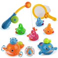 thumbnail image 1 of Juguete de baño Dwi Dowellin, juegos de pesca, ballenas nadadoras para niños, 1 of 8
