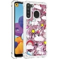 thumbnail image 3 of Compatible with Samsung Galaxy A21 Case Liquid Glitter Cute Stylish Slim TPU Silicone Quicksand Sparkle Shockproof Protective case for Women Girls Case for Samsung Galaxy A21 Pink Horse YB, 3 of 12