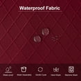 thumbnail image 4 of Genina Waterproof Seat Covers for Dining Room Jacquard Chairs Covers Removable Dining Kitchen Chair Cover(Set of 6,Wine Red), 4 of 7
