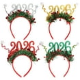 thumbnail image 3 of Yoyauz 2026 New Year Party Supplies Gold Black Silver Adult Female And Male Headwear Flashing Photo Booth Props 2026 Celebration Eve Party And Holiday Headwear, 3 of 6