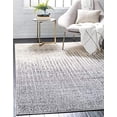 thumbnail image 1 of Unique Loom Del Mar Collection Tapis Contemporain Transitionnel Gris (5 Pieds 0 x 8 Pieds 0), 1 of 2