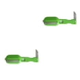 thumbnail image 1 of Pelador de escamas de pescado Bewildely mango largo Raspador de acero inoxidable cuchara incorporada verde 2piezas, 1 of 6