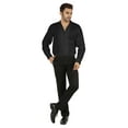 thumbnail image 3 of Bestman Solid Long Sleeve Cotton Shirts For Mens Formal Button Down Regular Fit Shirt, 3 of 7