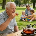 thumbnail image 3 of 2026 Upgrade-24OZ Luxury Glass Teapot with Warmer,Automatic Electric Kettle with Tea Infuser,Teapot and Cup Set with Warmer,Removable Heatable Glass T-eapot with Infusers（XX）, 3 of 8