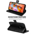 thumbnail image 3 of Galaxy A11 Case, Njjex Galaxy A11 Cases [3 Card Slot] [Kickstand] [Gift Box] Leather Folio Flip Wallet Case [RFID Blocking] for Samsung Galaxy A11 US Version 2020 6.4"- Black, 3 of 11