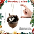 thumbnail image 3 of Aoyunhp 1Pc Forest Animal Series Christmas Ornaments,Cute Animal Christmas Ornaments,2D Flat Acrylic Hanging Pendant Creature Raccoon Hedgehog Decor,Christmas Tree Decorations for Home Holiday, 3 of 5