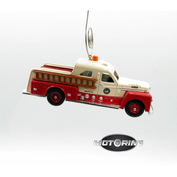 Seagrave Lebanon PA Pumper Fire Engine Truck Rare Christmas Ornament Diecast