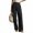 Black, variant on Women's High Waisted Wide Leg Pants Double Button Front Pleated Trousers with Pockets for Office Work Casual