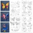 thumbnail image 5 of 4Pcs Pre-Printed Eembroidery Transfer Paper Water Soluble Hand Sewing Stabilizers for Fabric Embroidery Stitching Craft, 5 of 9