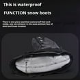 thumbnail image 5 of ROCKMARK Women's Tactical Winter Snow Boots Waterproof Mid-Calf Outdoor Style Slip-On Comfort Fur Lined Warm, 5 of 10