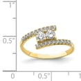 thumbnail image 2 of Primal Gold 10 Karat Yellow Gold Cubic Zirconia Fancy Ring, 2 of 6