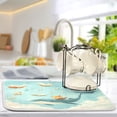 thumbnail image 5 of Dish Drying Mat Microfiber Kitchen Pad Large Counter Absorbent Dish Mats Drainer Rack 16"x18" Fox and Whale Carrying Books, 5 of 7