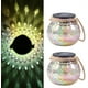 thumbnail image 1 of Paquete de 2 farolillos solares de vidrio, lámpara de mesa solar, resistente al agua IP65, jardín, patio. Zhivalor GX-556, 1 of 5