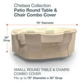 thumbnail image 3 of Budge Small Tan Patio Round Table/Chairs Cover, Chelsea, 3 of 7