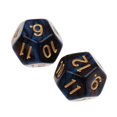 thumbnail image 2 of 10pcs 12 Sided Dice D12 Polyhedral Dice For Dungeons And Dragons Table Games Red Blue, 2 of 5