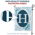 thumbnail image 4 of America Forever Spring Monogram Garden Flag Letter H 12.5 x 18 inches Double Sided Vertical Outdoor, Yard, Lawn, Beautiful Flowers, Floral Design, Summer Farmhouse Garden Flag, 4 of 5