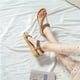 thumbnail image 4 of Sandalias planas de playa transpirables para mujer sandalias bohemias de verano zapatos para caminar al aire libre, 4 of 8