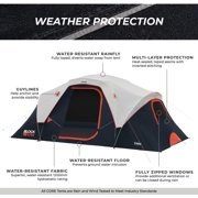CORE 16' x 9' 9 Person Extended Dome Blockout Camping Tent, 30lbs
