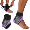 thumbnail image 7 of 1 Pair Ankle Support Brace, Open Heel Compression Stabilizer with Adjustable Straps, Breathable Honeycomb for Running Yoga Sports Sprain Recovery Unisex, Comfort,Purple, 7 of 7