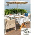 thumbnail image 6 of 54x80 Inch Outdoor Tablecloth with Umbrella Hole Zipper Rectangle Tropical Palm Tree Rectangular Tablecloths Outside Waterproof Summer Beach Botanical Patio Table Cloth Cover for Picnic Party, 6 of 8