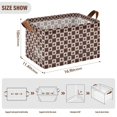thumbnail image 7 of Yayeee Foldable Storage Basket for Shelves Set of 2 Waterproof Cloth Bins with Handles, Checkered Stars Pattern, 7 of 7