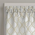 thumbnail image 4 of Curtainworks Morocco Scallop Valance Oyster, Indoor, 100% Polyester, 58"W x 14"L, 1 Piece, Adult, 4 of 5